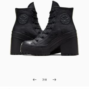 Converse Chuck 70 De Luxe Leather Heel. Sz 6